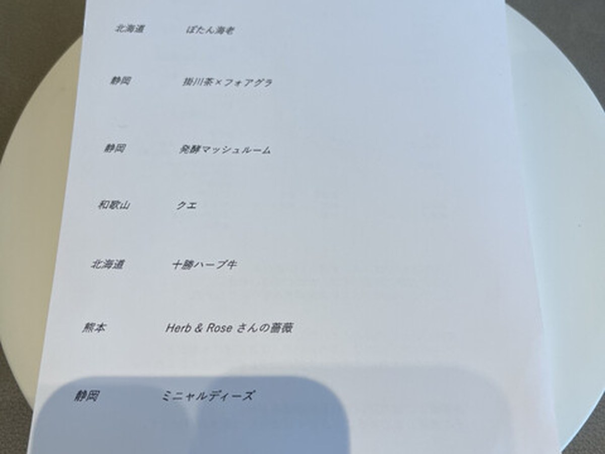 ラルジャンで実際にいただいた料理（1/10）