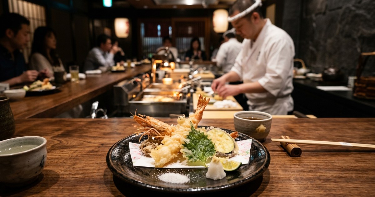 東京・四ツ谷の高級天ぷら「くすのき 本店」｜油と温度が奏でる極上コースの魅力を解説