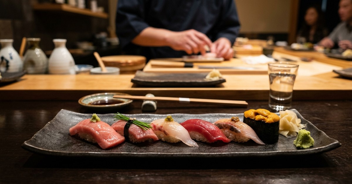 東京都広尾のすし 良月が魅せる美しい握りの流れと予約のポイント
